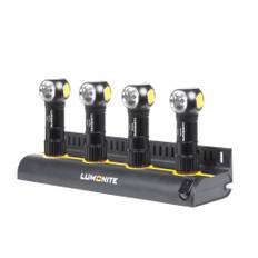 Pannlampa LUMONITE® Vector, 500 lm, 4 x Basic-paket + Multiladdstation