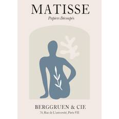 Henri Matisse Grey Silhouette A4 plakat