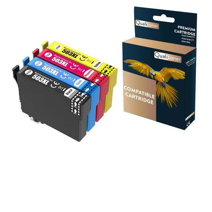 EPSON 503XL Peppers Compatible Multipack x 4 C13T09R64010 C13T09Q14010 C13T09R24010 C13T09R34010 C13T09R44010 - QUALITONER