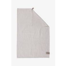 ERNST - Kökshandduk 47x70cm beige/vit smal rand - Beige