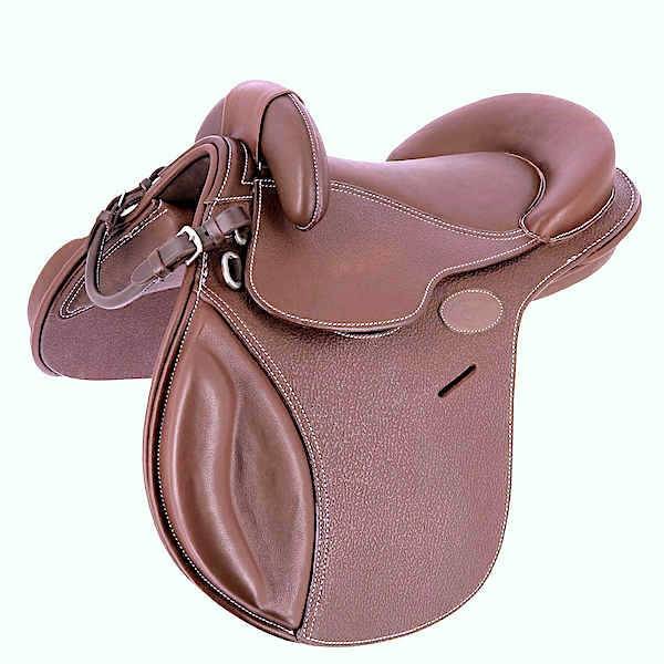 Norton Guy Cantin Bomløs Ponysadel /Havana Brun /16,5".