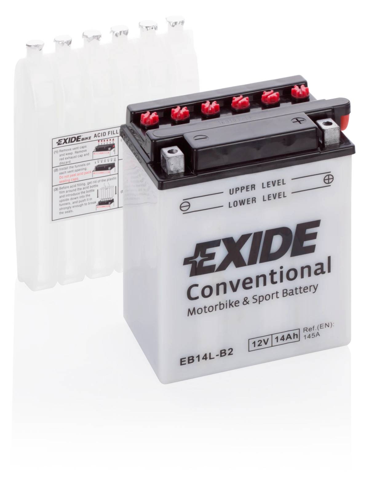 Startbatteri MC - Exide EB14L-B2 - 12V (14ah)