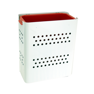 Avfallstunna Vit + Rött 60L