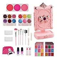 Pretend Play Makeup, Little Girl Makeup Set, Princess Cosplay Makeup, Makeup Dresser Toy, Safe Kids Makeup Set, Encourages Imagination And Creativity, Ideal For Kids Cosplay And Dress Up