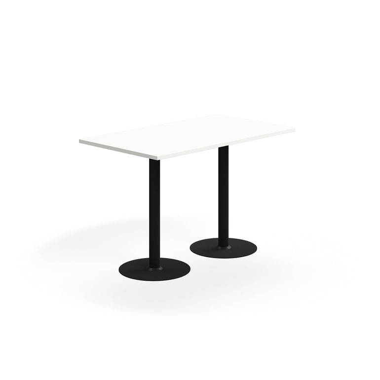 Barbord VERTICUS, 1400x800x900 mm, svart/vit