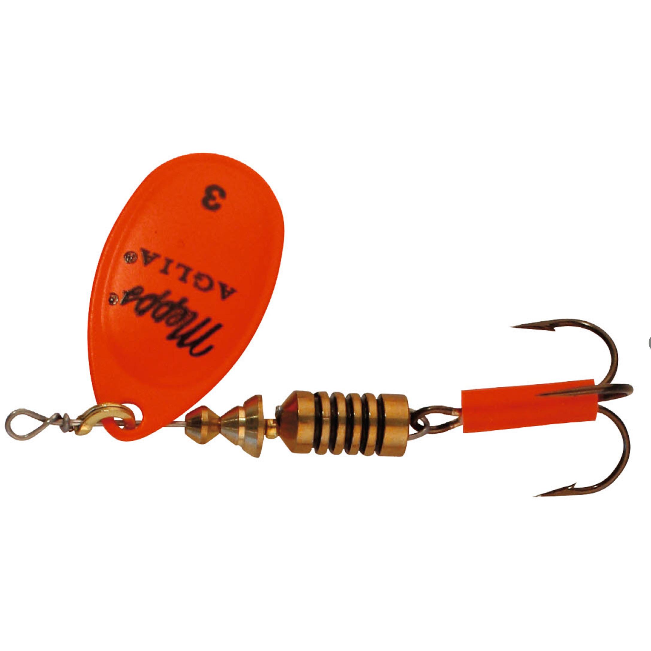 Mepps - Aglia Spinner Fluo no. 5 Orange Ribejagtogfikseri.dk