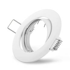 ALU55351 Downlight front rund Hvid