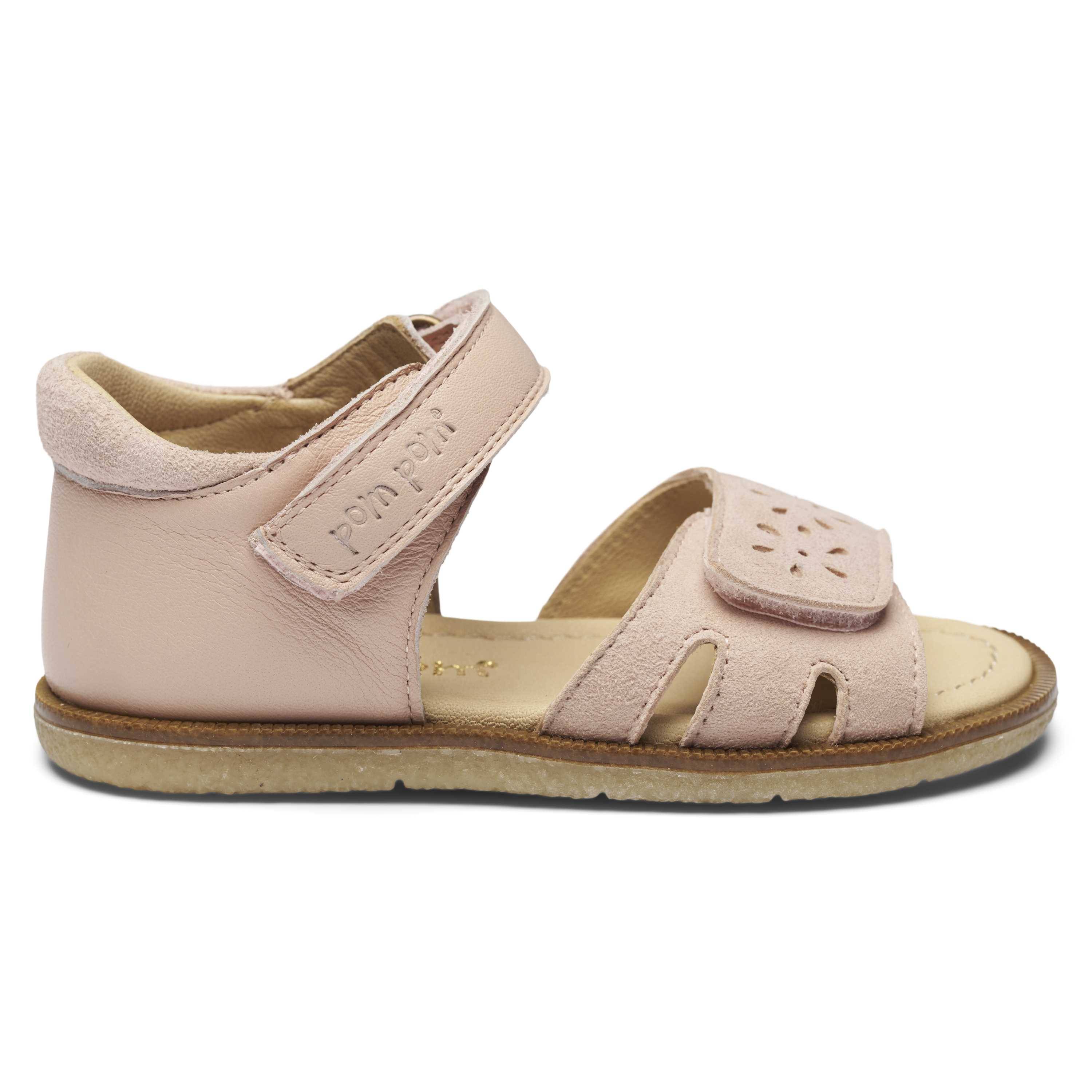 Pom Pom Sandal med blomster, Rose 31