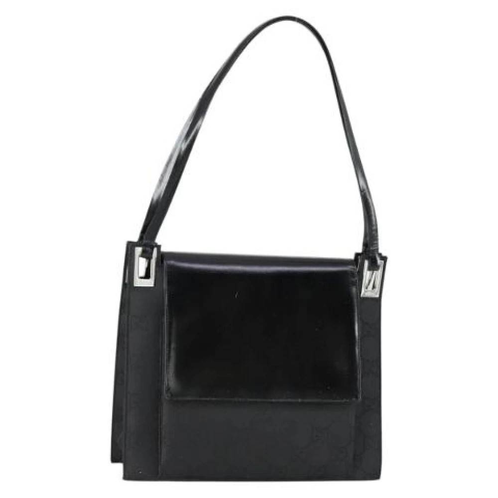 Gucci Vintage Pre-owned Vintage Nylon Skuldertaske - Vintage - Dame - Sort - ONE SIZE - Uld