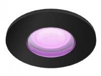 (ComputerSalg) Philips Hue White and Color Ambiance Xamento - Infälld spotlight - LED-spotlight - GU10 - 5.7 W - 2000-6500 K - svart - för Hue Bridge, Bridge 2.0