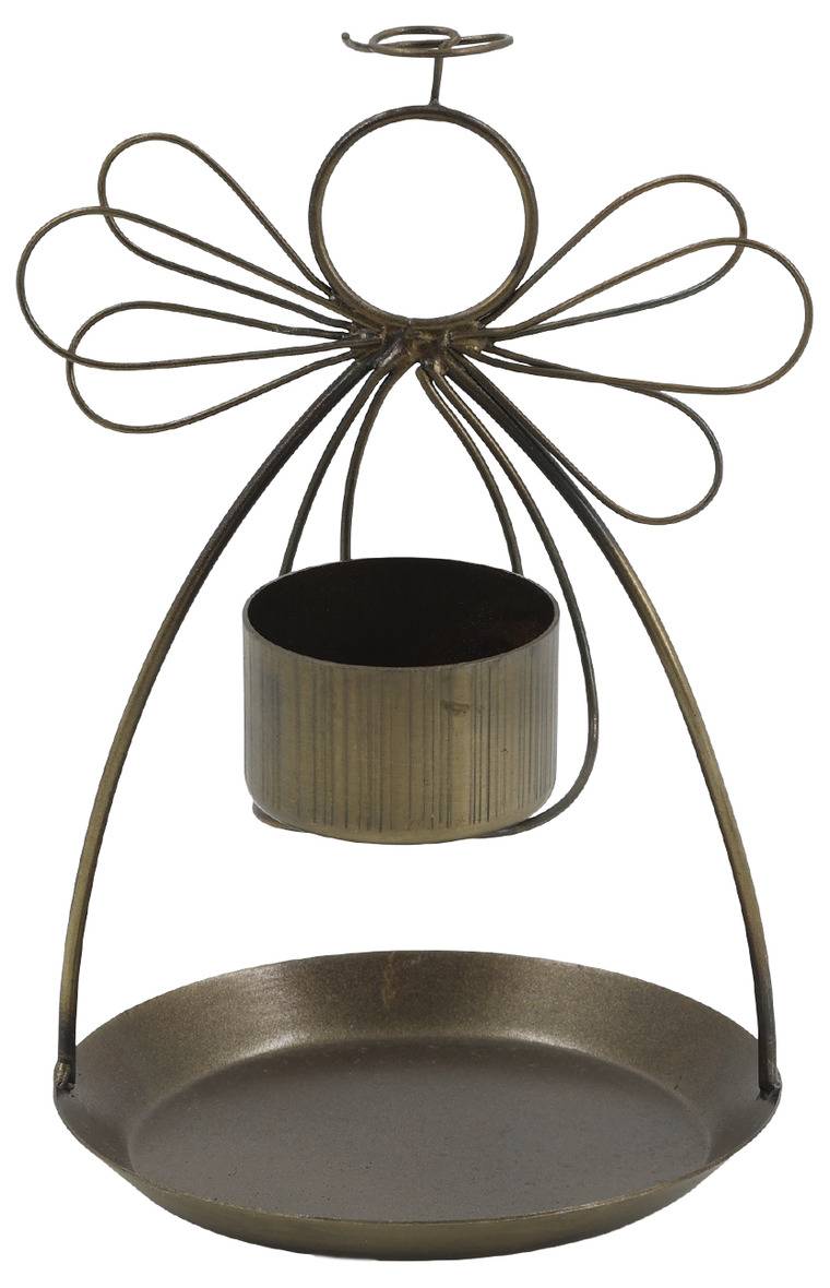 Ljusstake Ängel Antik Mässing 16 cm Chic Antique