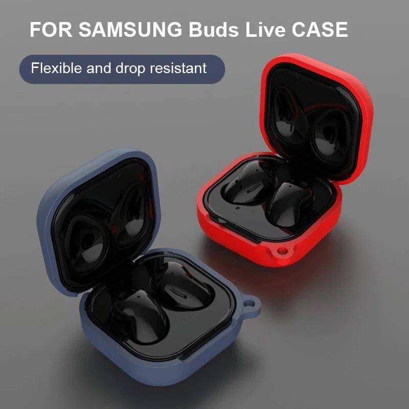 Suitable For Samsung Galaxy Buds Live Headset Protective Sleeve Wireless Bluetooth-compatible Headset Silicone Shell With Buckle