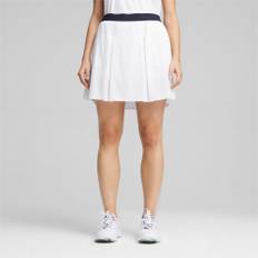 Women's Puma W Club's Pleated Golf Skirt, White, Size XXL/L, Clothing