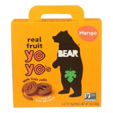 Bear Yoyo, Real Fruit Roll Yoyo Mango, 3.5 Oz(Case Of 6)