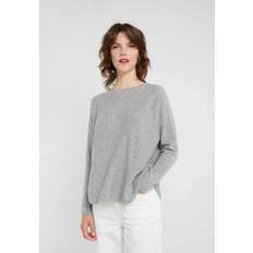 Davida Curved Cashmere sweater light grey