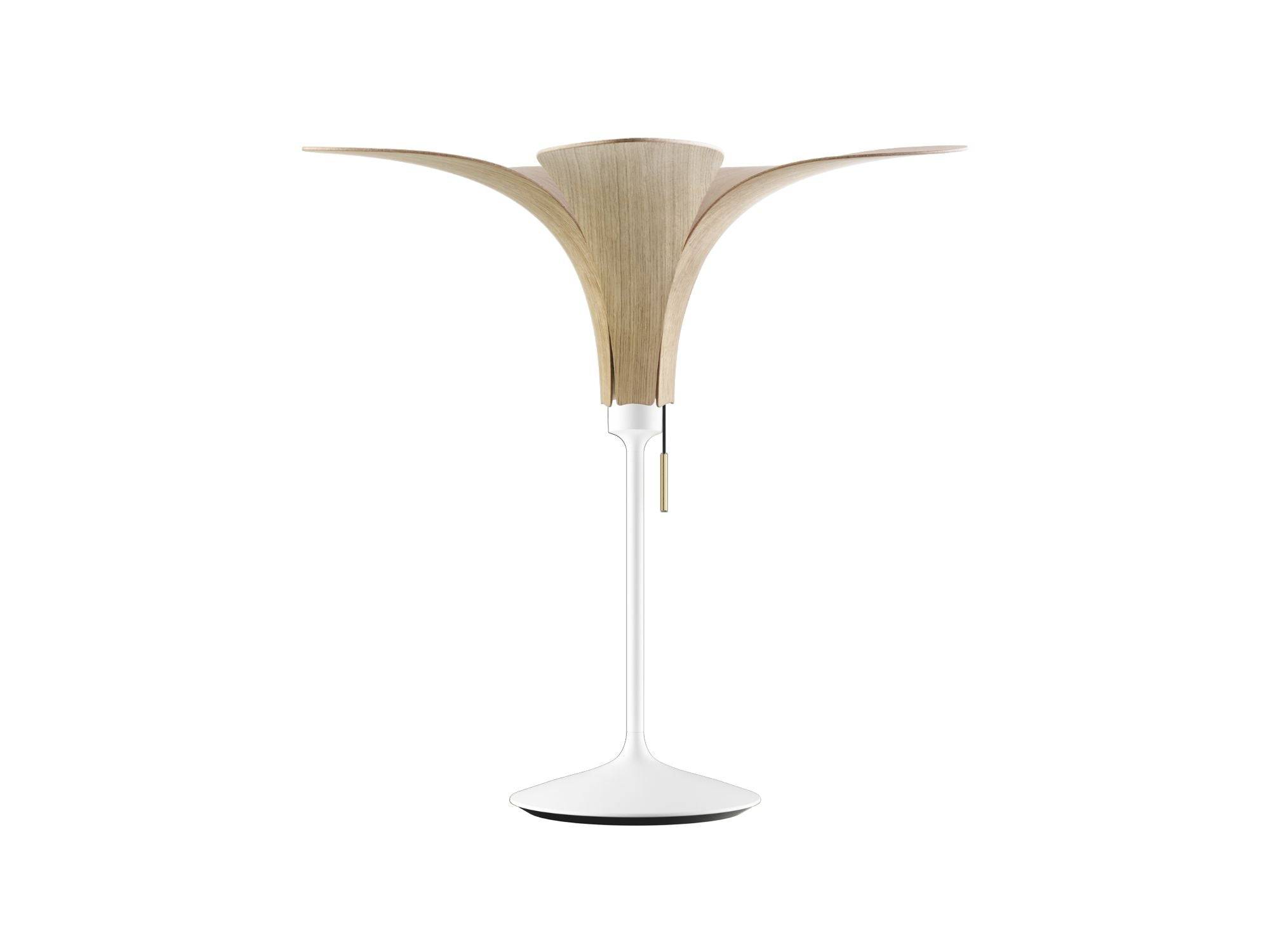 UMAGE - Jazz bordlampe - Lakeret eg / White