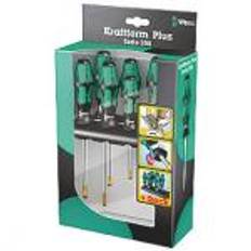 WERA 334/6 Rack skruetrækkersæt Kraftform Plus Lasertip + Ra