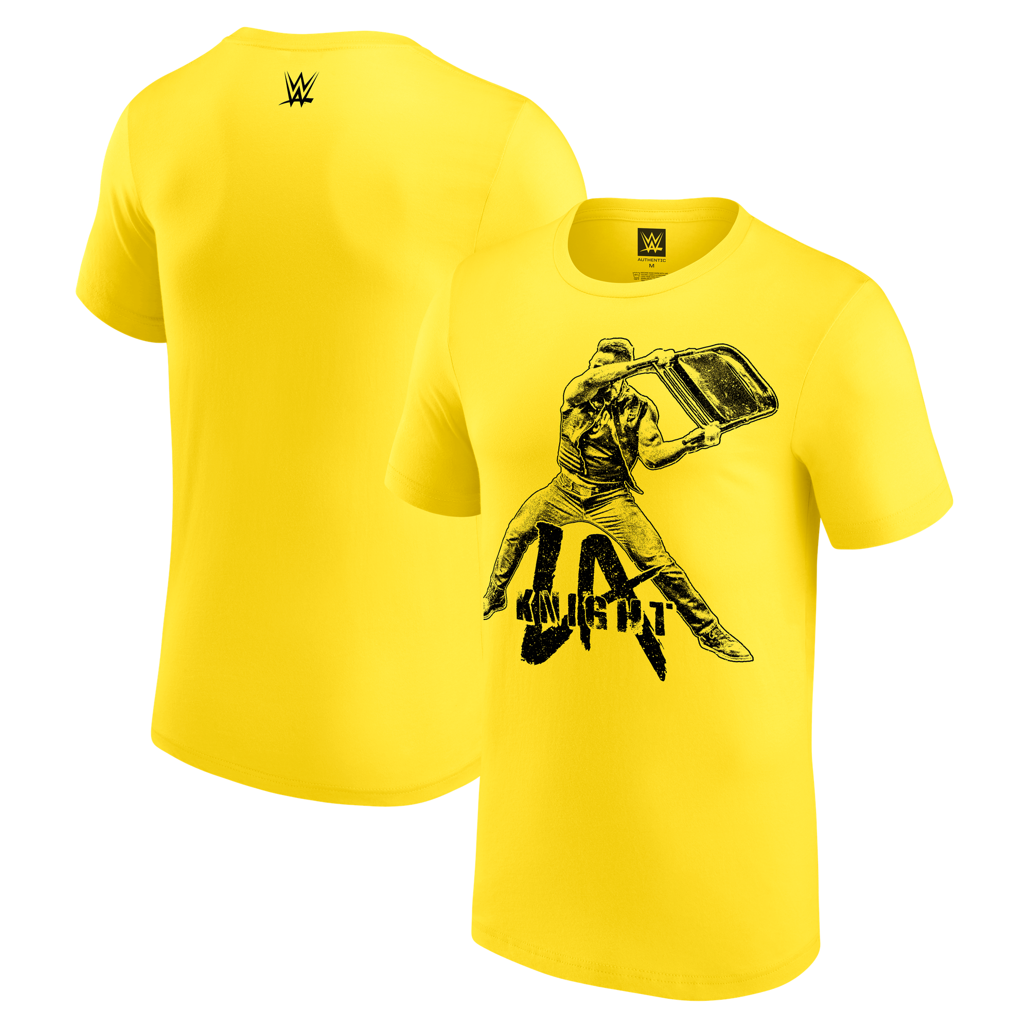 Men's Yellow LA Knight Folding Chair Silhouette T-Shirt