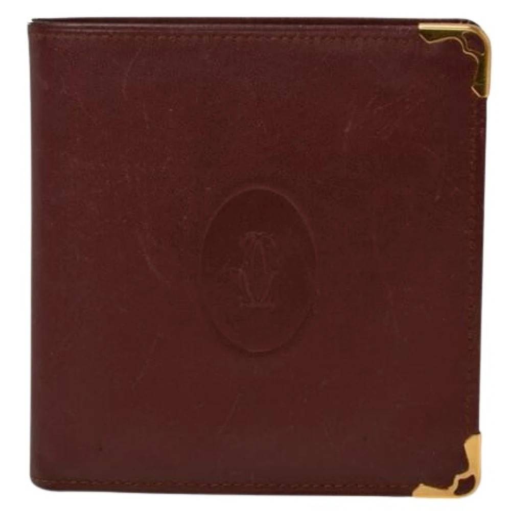 Cartier Vintage - Pre-owned Plånbok (vikbar) Vintage - Herr - ONE Size - Läder