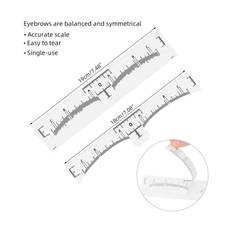 10PCS Eyebrow Ruler Sticker Disposable Eyebrow Stencil Microblading Ruler Eyebrow Shape Kit for vit