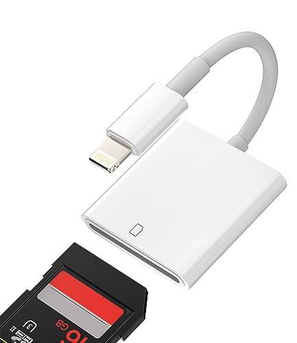Adapter SD-kortläsare externt minne iPhone Lightning Jack tillbehör kamera switch SD-kortläsare kontakt för Apple 14 13 12 11 Pro Max Mini 7 8 Plus X Se XS XR Ipad Air