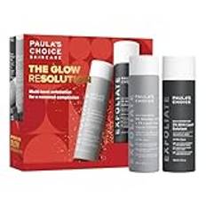 Paula's Choice Glow ReSolution Set Gåvoset 2% BHA Liquid Exfoliant och banbrytande 6% Mandelic + 2% Lactic AHA exfoliant - Stimulerar Hudcellernas Förnyelse - Alla Hudtyper