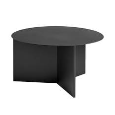 HAY - Slit Table Round XL - Black - Soffbord - Svart - Metall