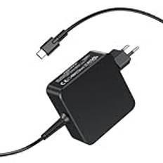 65 W USB C-laddare för bärbar dator för Lenovo Thinkpad X1 Yoga, HP Spectre, Macbook Pro/Air, ASUS Chromebook, Acer, Huawei Matebook, Xiaomi Air, laddare 20 V 3,25 A typ C-adapter