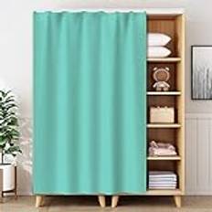 Köksskåp gardiner dammtät garderob badrumsgardiner för hyllor väggpanel hängande dörr noren kafé gardin 130 x 180 cm kaki