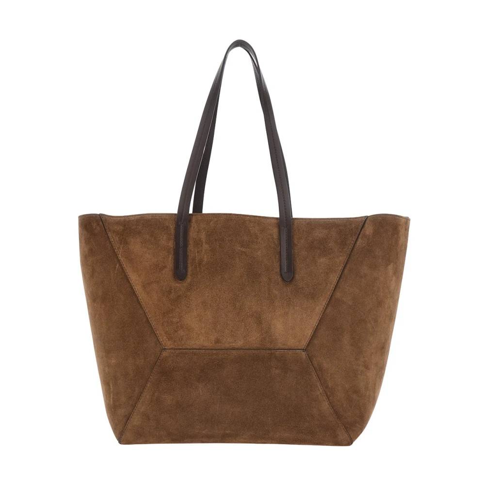Brunello Cucinelli Duo Tote Bag - Tasker - Dame - Brun - ONE SIZE -