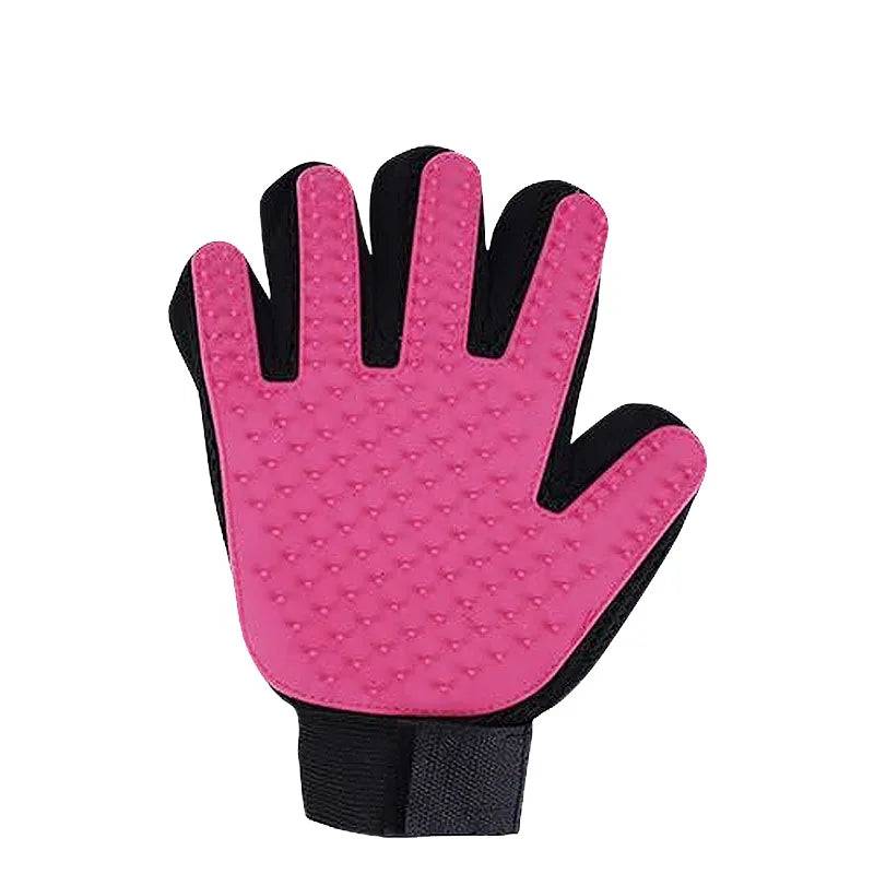 Cat Hair Remove Gloves - Effective Grooming Tool for Pets - pink right