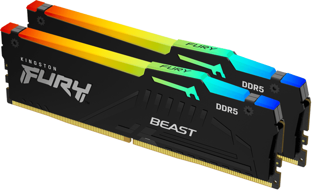 Kingston FURY Beast RGB - 64GB (2x32GB) - DDR5 - 6000MHz - CL36