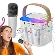 itrimaka Karaoke Machine Set,Trådlös Karaoke Machine, Trådlös högtalare med mikrofon, Subwoofer-högtalare, familjesångmaskin för barn och vuxna