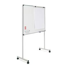 Whiteboard 200x120 mobilt med magnetboard