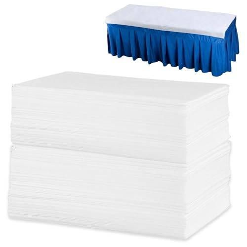 Engångs lakan, 100 stycken Engångs massagebords lakan 80 x 180 cm, underlägg för massagebord, överdrag för massagebord, fleecetyg skyddslakan för skönhetssalong, spa, hotell, massage