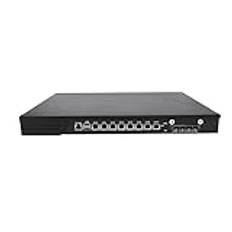 HUNSN 1U Firewall Appliance with Redundancy Power Supply, pFsense, Mikrotik, OPNsense, VPN, Network Rackmount, Core I3 7100, RJ10l, AES-NI, 8 x I211 LAN, 4 x SFP+ 10Gbe 82599ES, 32G RAM, 256G SSD