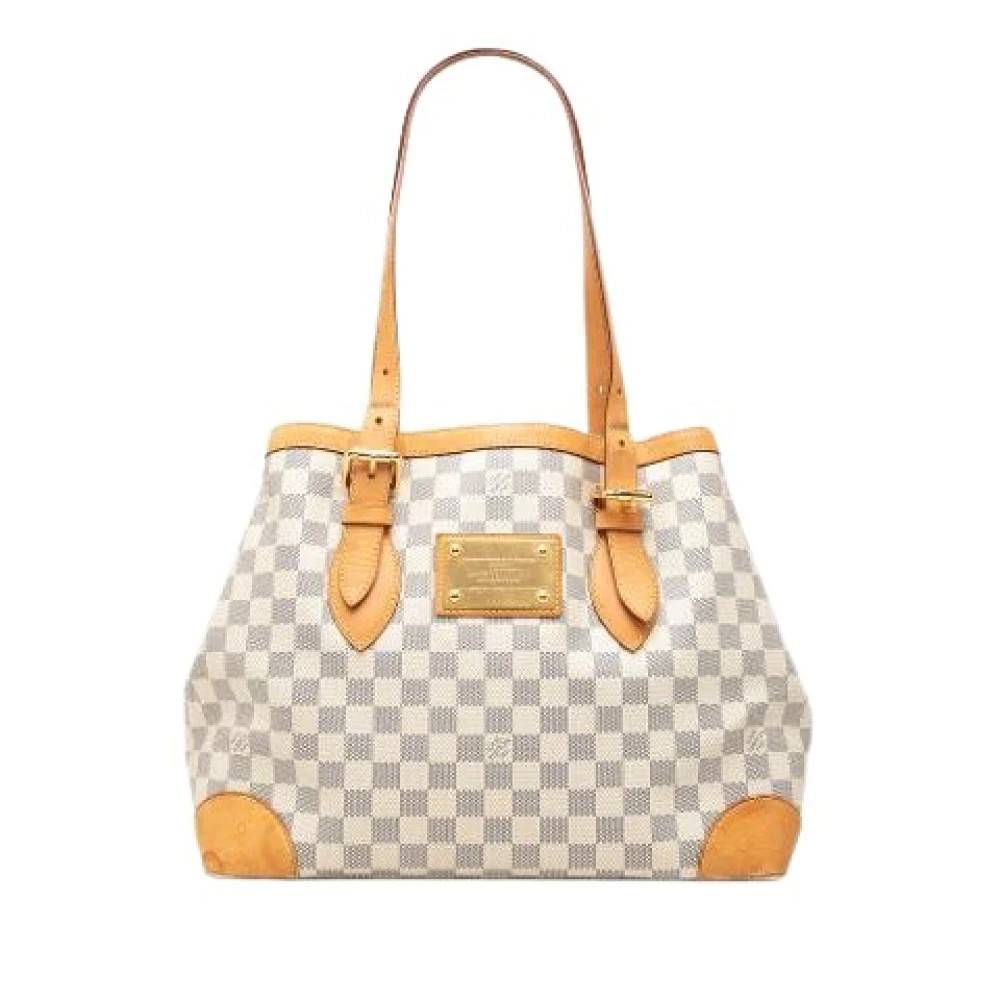 Louis Vuitton Vintage Pre-owned Hampstead MM - Vintage - Dame - Hvid - ONE SIZE - Hamp
