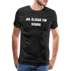 ÄLSKAR FAN SCANIA premium T-Shirt herr - charcoal grey / 3XL