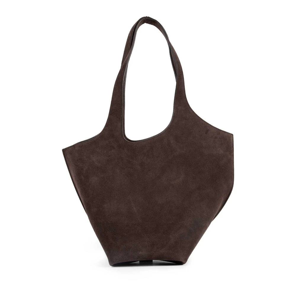 The Attico La Scoop Medium Shoulder - Tasker - Dame - Brun - ONE SIZE - Uld
