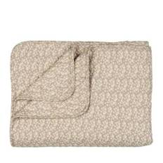 Ib Laursen Quilt plaid - malva med blomster