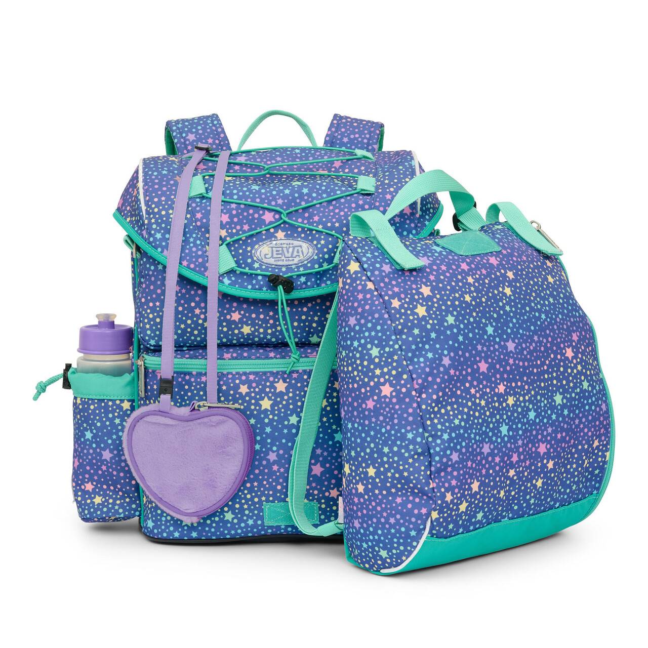 Jeva Intermediate skoletaske (RAINBOW STARLIGHT (70))
