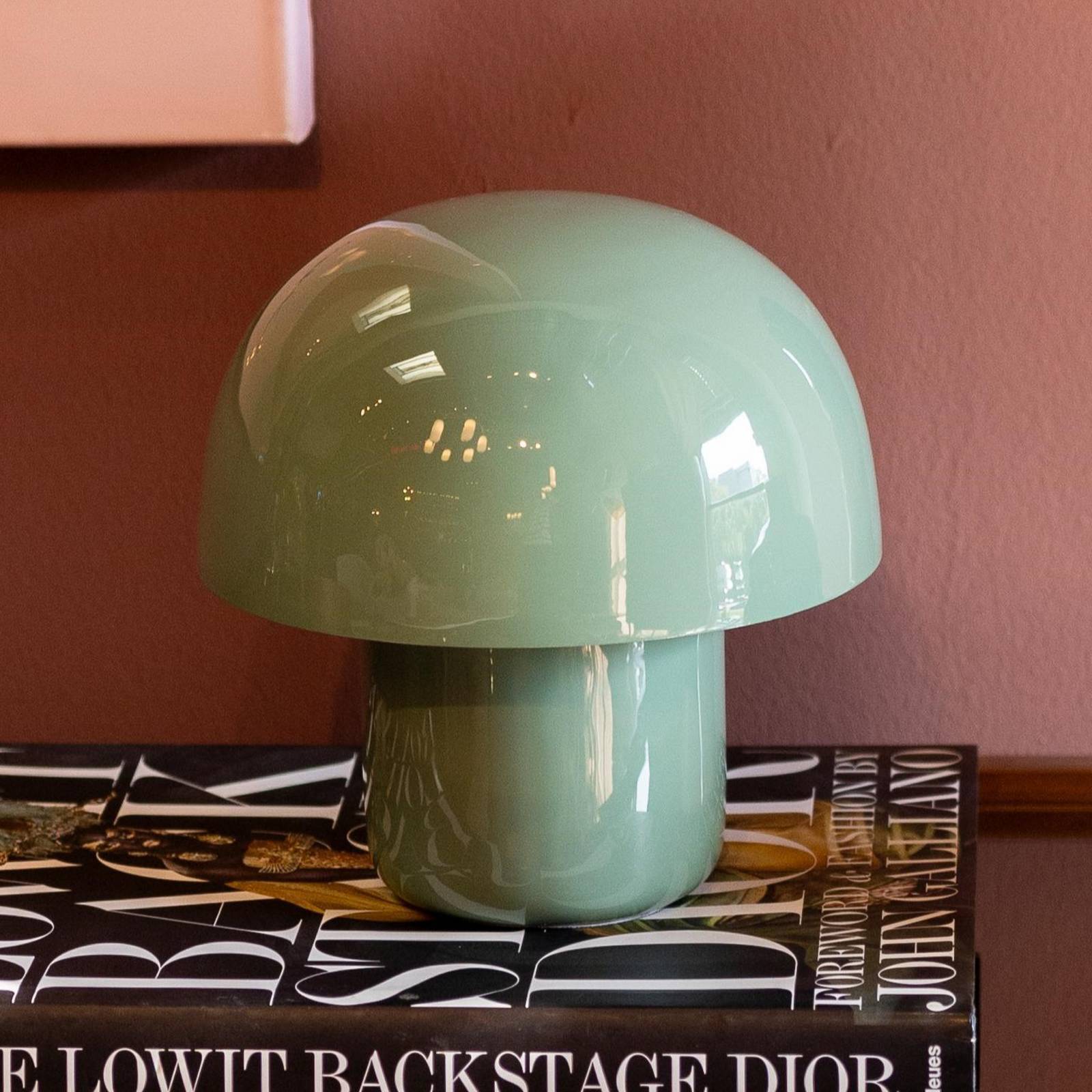 KARE Design bordslampa Mushroom, Grön, Vardagsrum / matsal, Metall, Design, Bordslampa