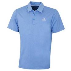 ADDIAS ULTIMATE365 2.0 HEATHER POLO SHIRT - Blue Heather/Grey Two