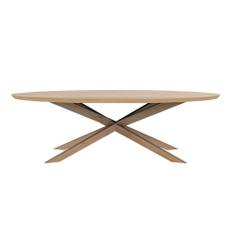 Ethnicraft - Mikado Oval Coffee Table Oak - Sofaborde - Alain Van Havre - Træ farvet - Træ