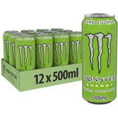 Monster Energy Ultra Paradise – koffeinhaltig energidryck med kombination av äpple, kiwi och gurka – utan socker och utan kalorier – i praktiska engångsburkar (12 x 500 ml)