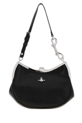 Vivienne Westwood Charm Frame Purse Shoulder Bag — Black