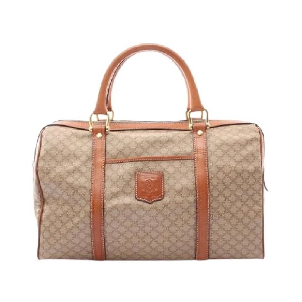 Celine Vintage Pre-owned Vintage Boston Bag - Vintage - Dame - Beige - ONE SIZE - Læder