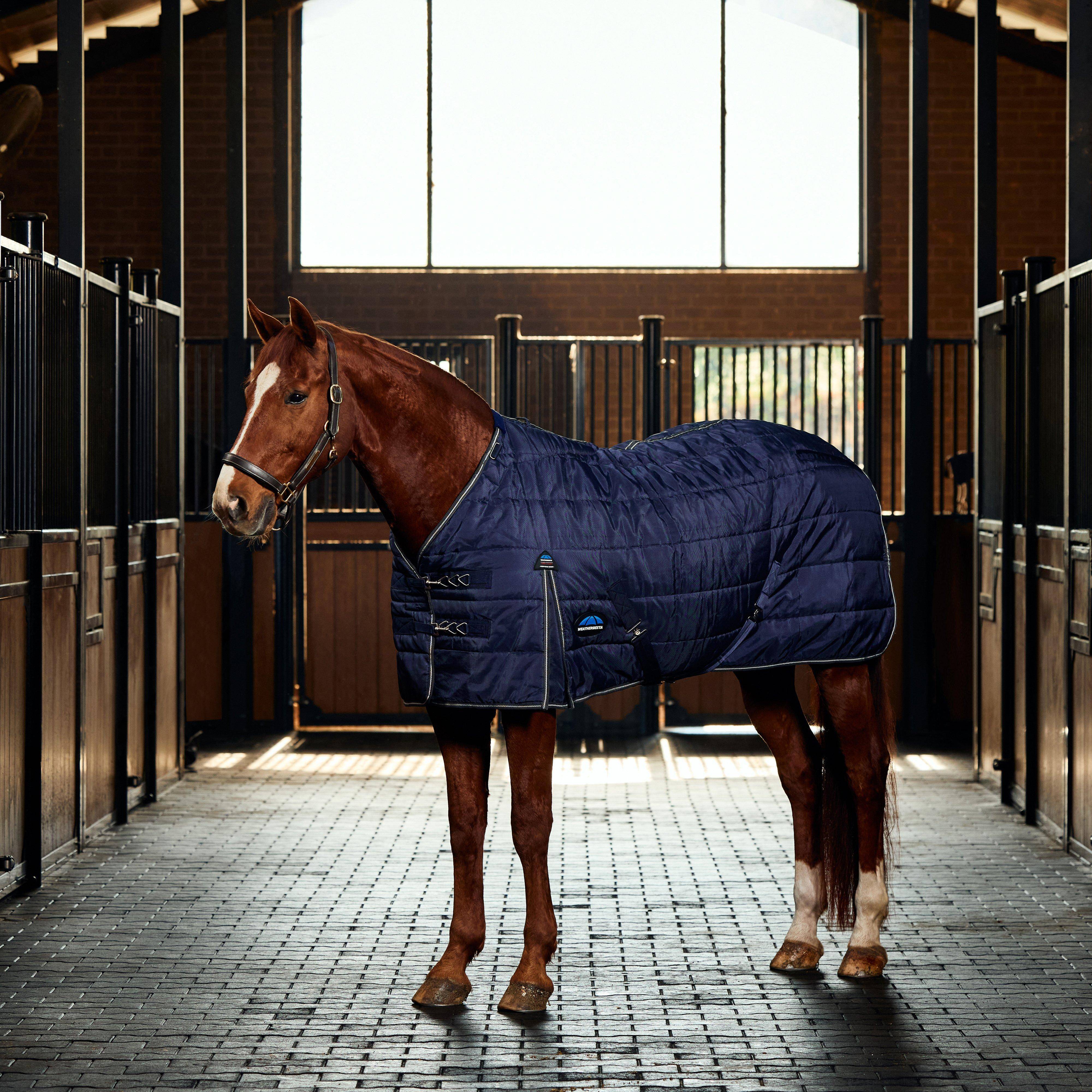 WeatherBeeta ComFiTec PP Channel Quilt Stable Detach-A-Neck 220G, Navy - 6'3