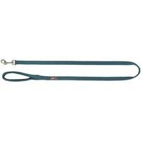 Trixie Premium koppel, petrol - Storlek M–L: 100 cm lång / 20 mm bred - Blå