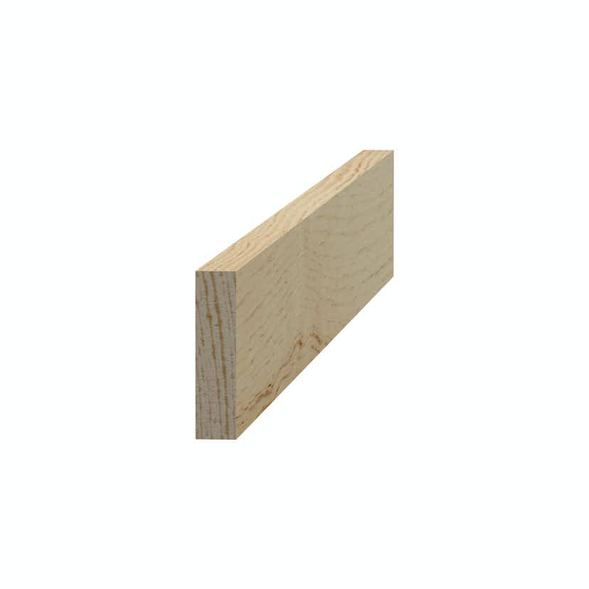 Planhyvlad List Grimslöv Trä List 8x33x2400 mm Obehandlad
